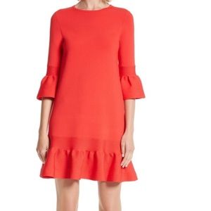 Ted baker tynia ruffle peplum shift dress size 1